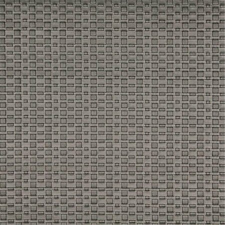FINE-LINE 54 in. Wide Silver- Metallic Thin Basket Woven Upholstery Faux Leather - Silver FI2935119